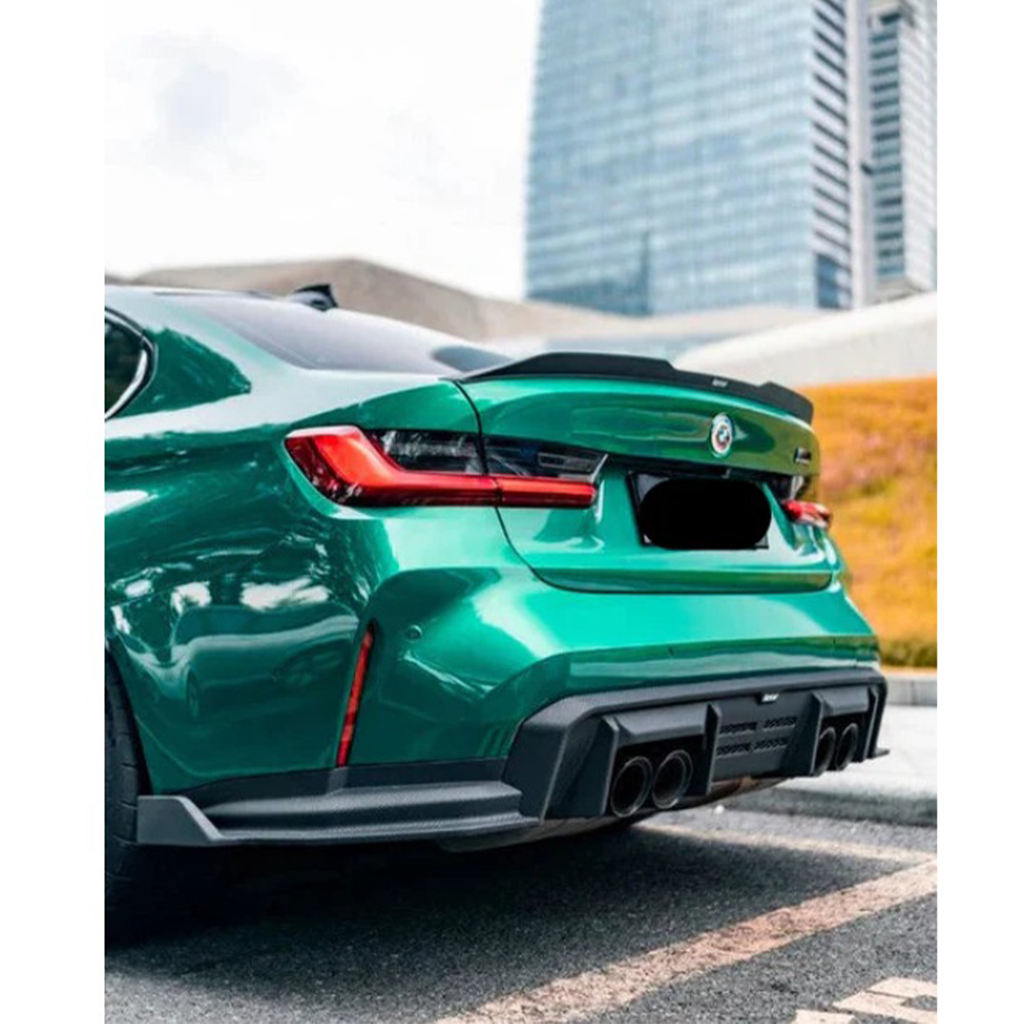 Carbon Fiber V2 Rear Diffuser & Canards for BMW G80 M3
