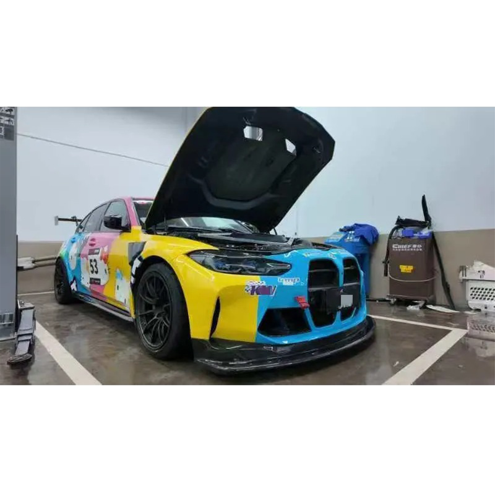 GT4 Carbon Fiber Front Lip for BMW G80 G81 M3 G82 G83 M4