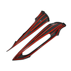 Dry Carbon Fiber Interior Door Bow Cover Trim for Chevrolet Corvette C8