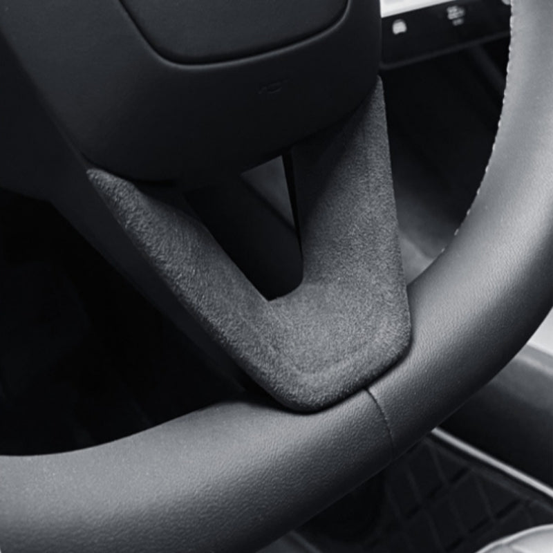 Alcantara Steering Wheel Panel Kit for Model 3 Highland / Y Juniper | 2 Options