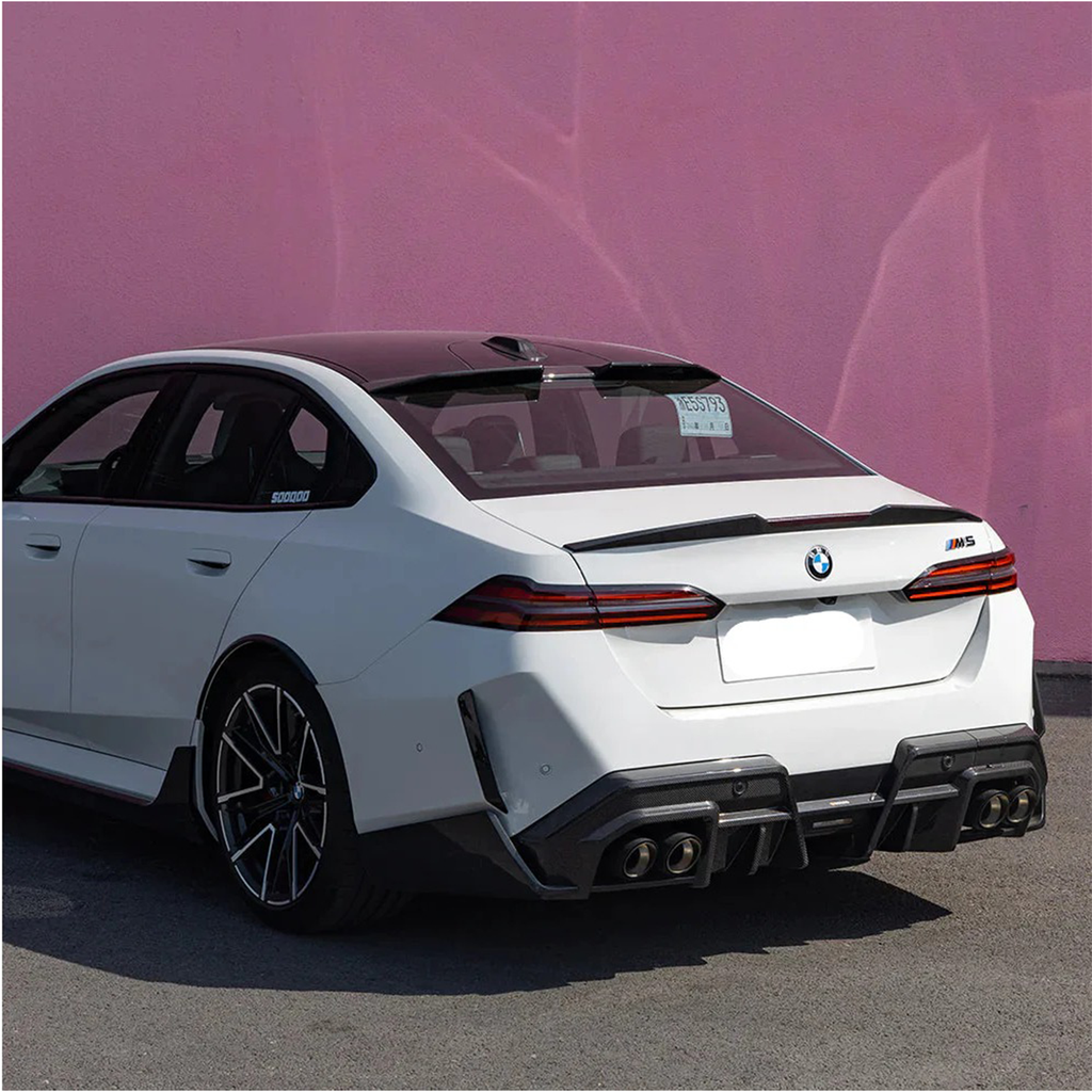 Pre-Preg Carbon Fiber SQ Style Rear Roof Spoiler for BMW G60 5 Series G90 M5