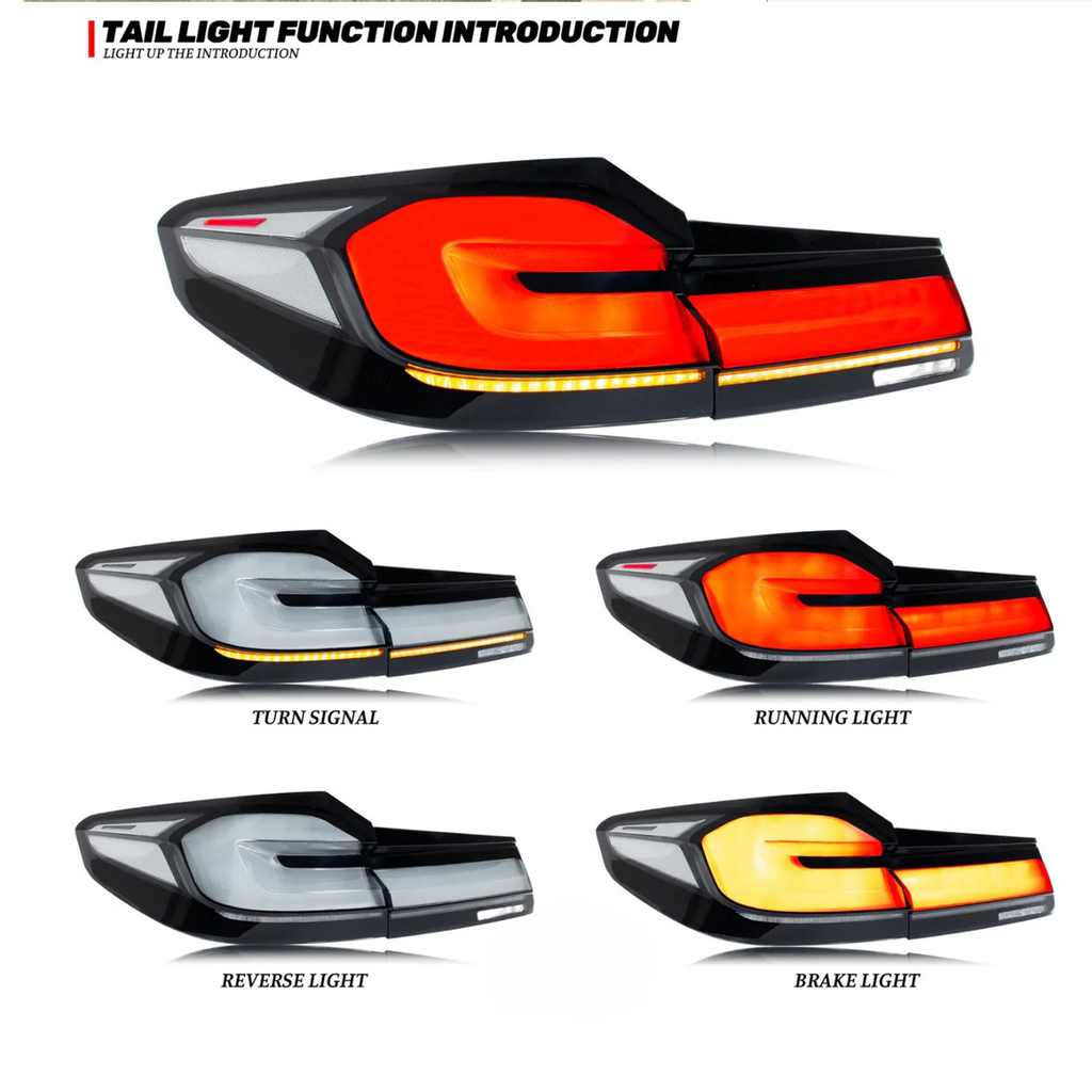 Clear LED Rear Tail Lights for BMW F90 M5 G30 5 Series