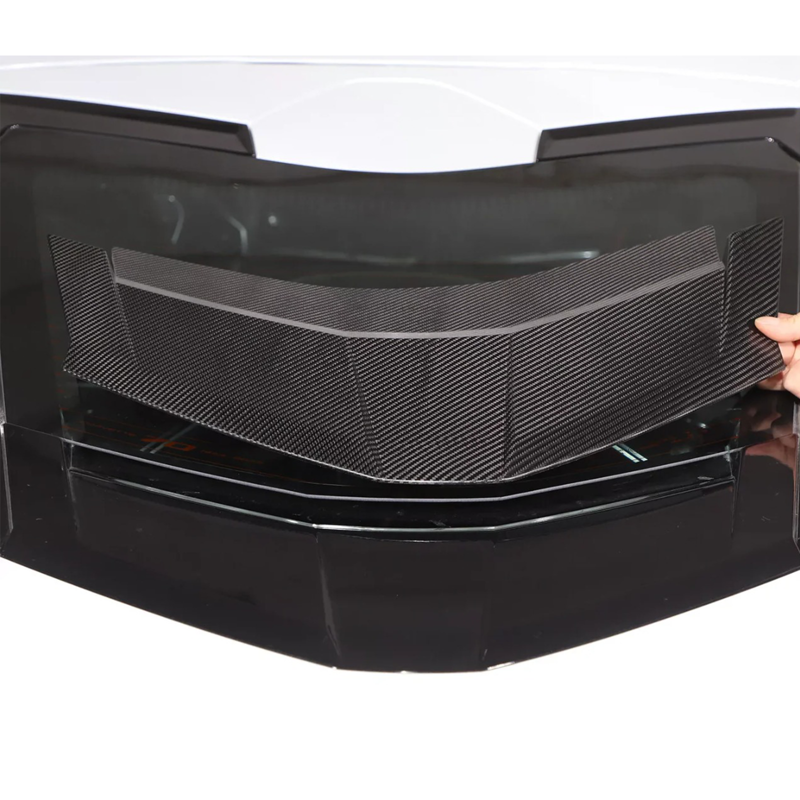 Carbon Fiber Rear Window Trim Cover Set for Chevrolet Corvette C8 Coupe