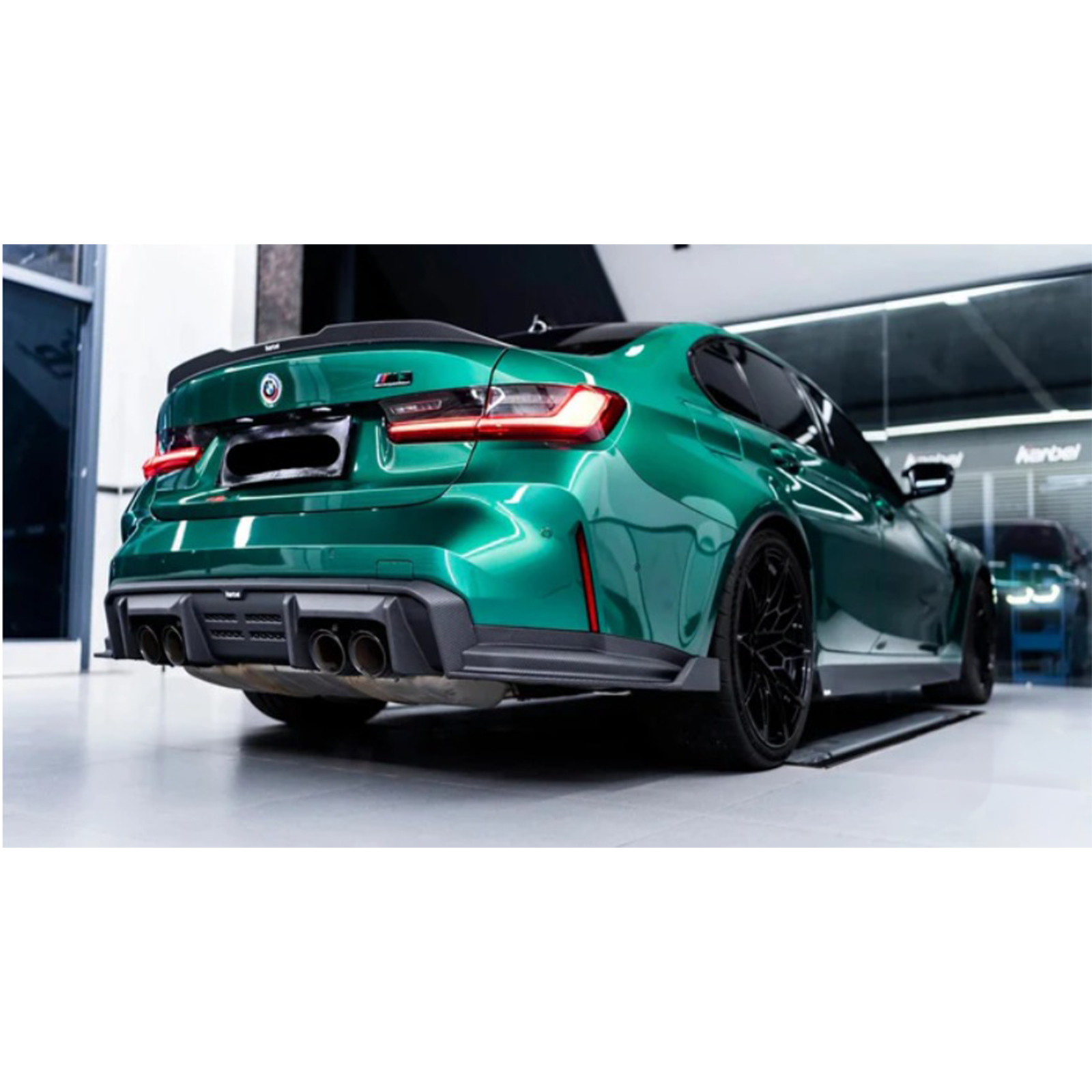 Carbon Fiber V2 Rear Diffuser & Canards for BMW G80 M3