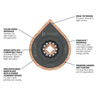 BOSCH OSL234HG 2-3/4 In. Starlock® Oscillating Multi Tool Hybrid Grout Blade