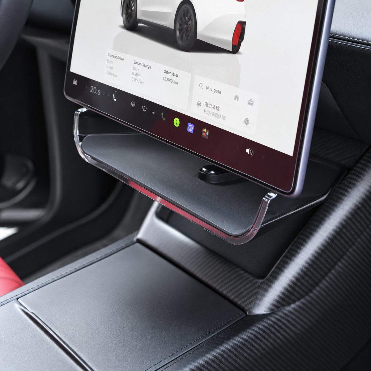 Under Center Screen Storage for Model 3 Highland / Model Y Juniper / Model YL