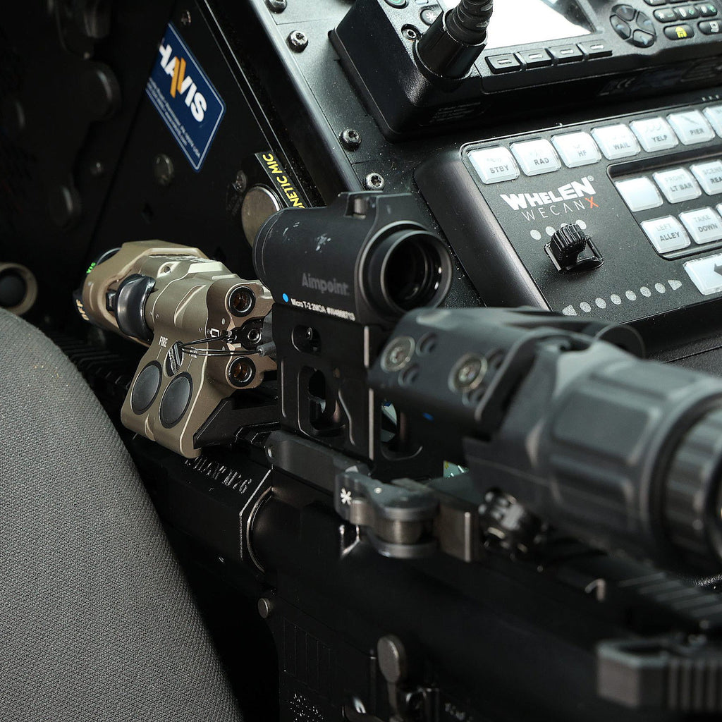 Unity Tactical RAXIS - In-Line MAWL Laser Mount - Rotates Laser for Snag-Free Stowage