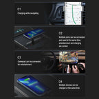 Center Console USB Hub for Model 3/Y | Retractable Cable | LED Light | 3 Configs