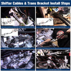 Acura RSX Shifter Cables Trans Bracket Shifter K20 K24 K Swap EG EK K-Series Honda Civic CRX