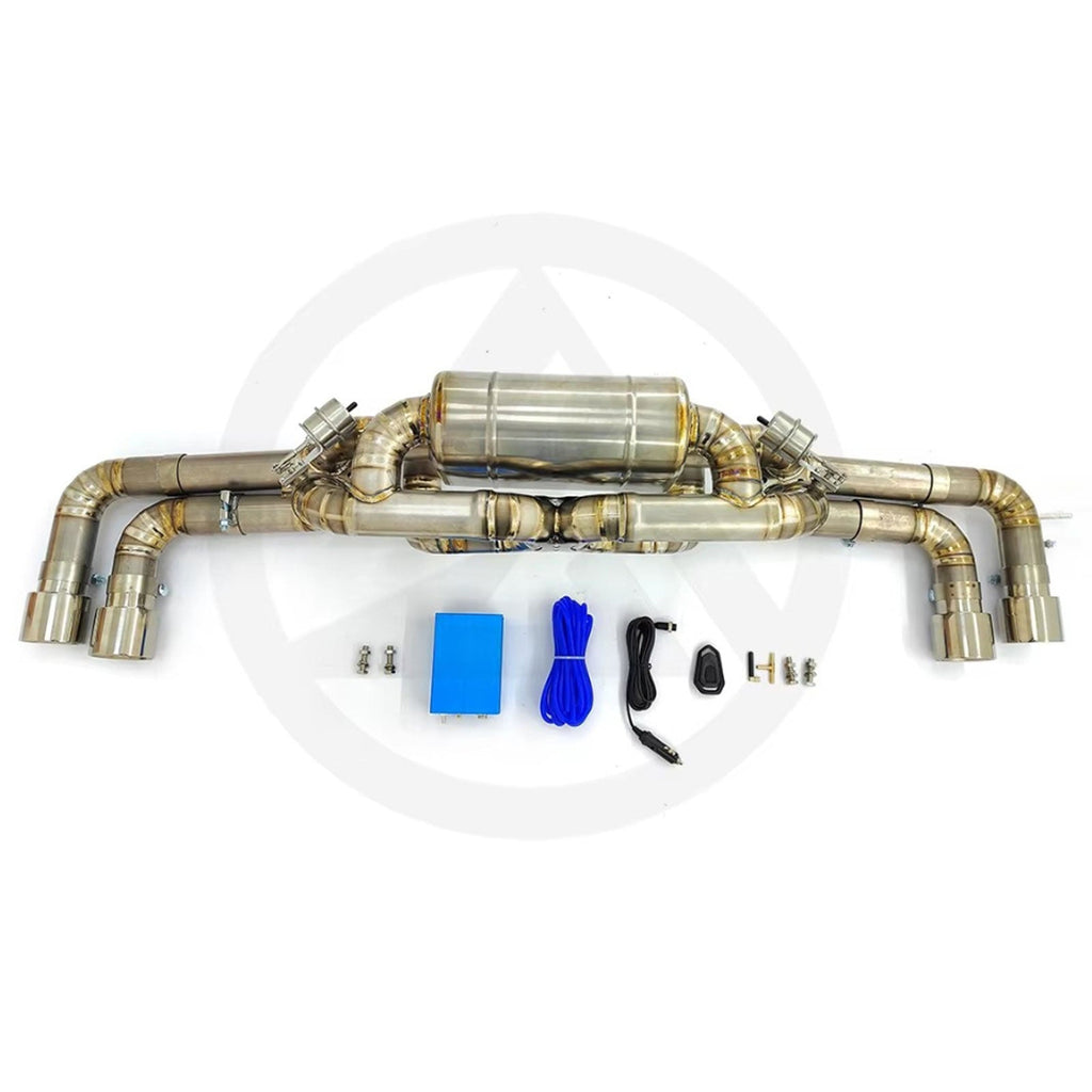 Valved Titanium Catback Exhaust System for Ferrari 360 Modena Spider F360 3.6L