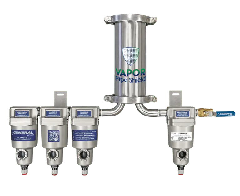 Vapor Pipe Shield For Corrosion-proof Fire Protection System
