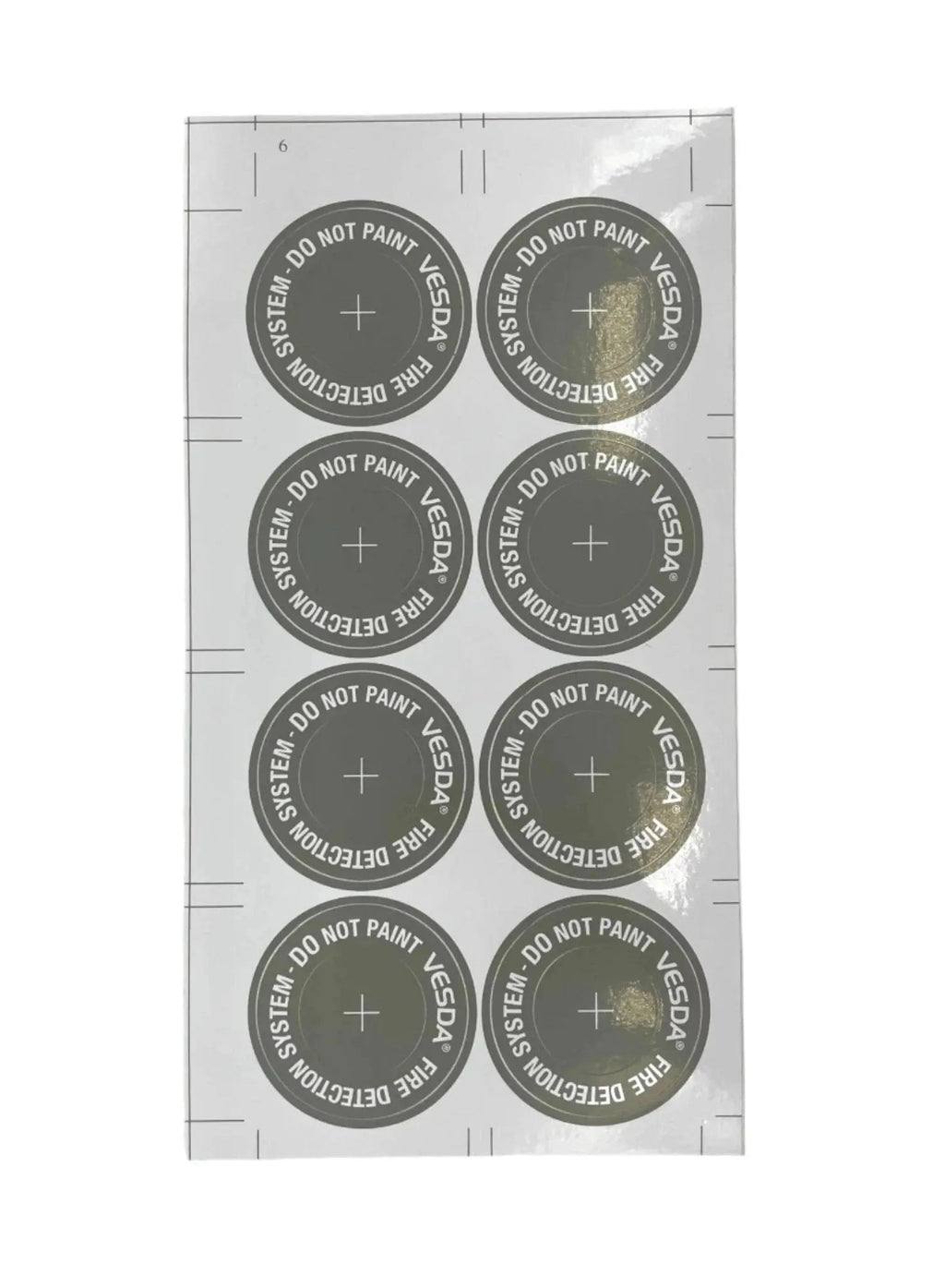 Kidde Miniature Sampling Point Labels Grey Durable Safety Tags
