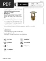 Viking VK202 K8.0 Standard Response Pendent Fire Sprinkler, 1/2" NPT.