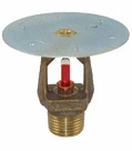 VK552 K5.6 SR Upright Sprinkler With Shield 5.6 K Factor