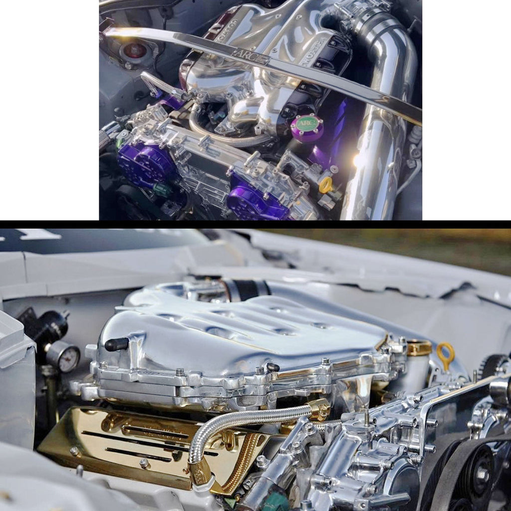 Rare Aluminum Coil Valve Cover Plate Set For Nissan 350Z Infiniti G35 VQ35 Z33 Fairlady