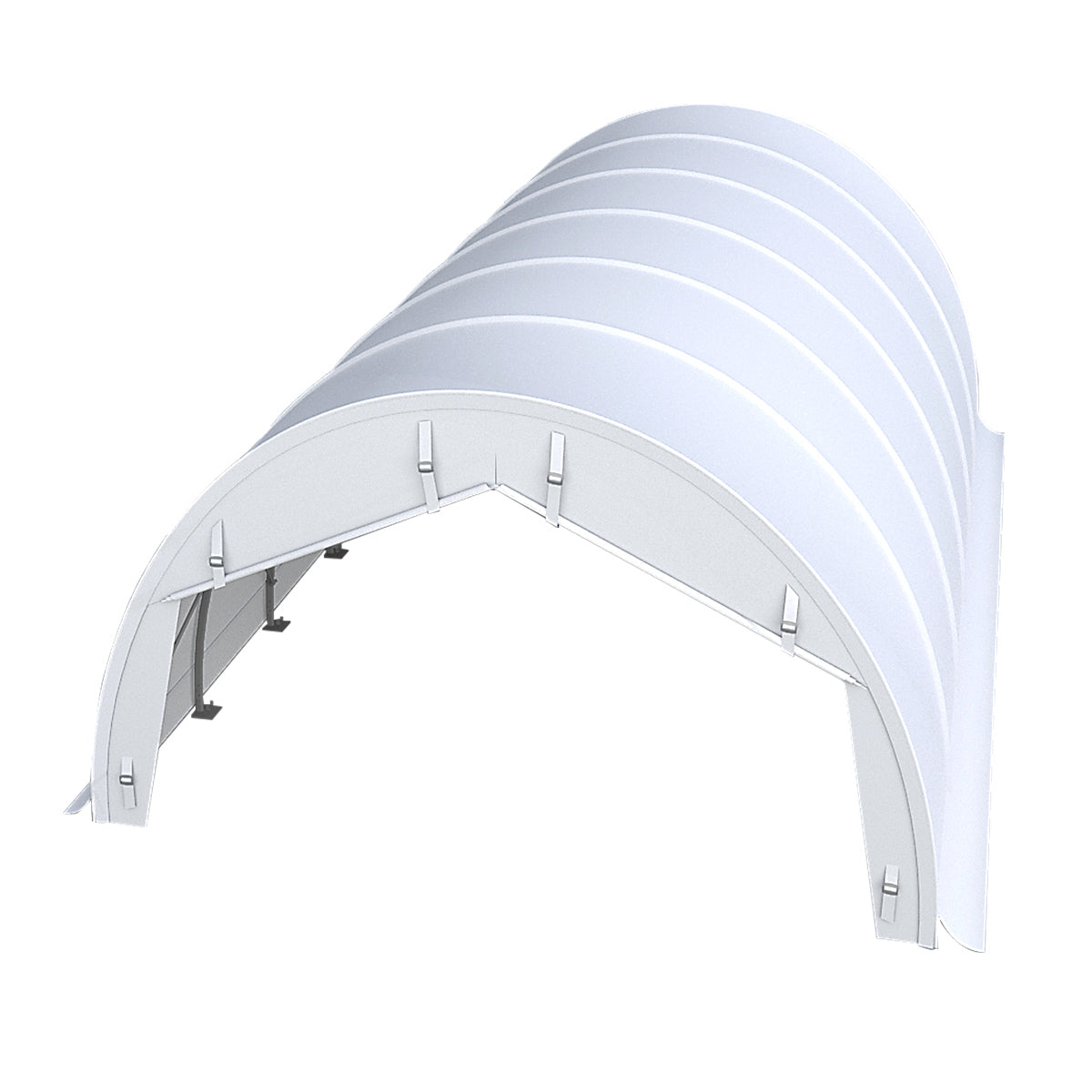 W20'xL30'xH12' Single Truss Storage Shelter, Reinforced Series