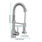Aquaterior Kitchen Faucet with Sprayer 2.2GPM Brushed Nickel