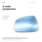 Wide-Angle Heated Mirror Glass for Tesla Model 3/Y/X/S