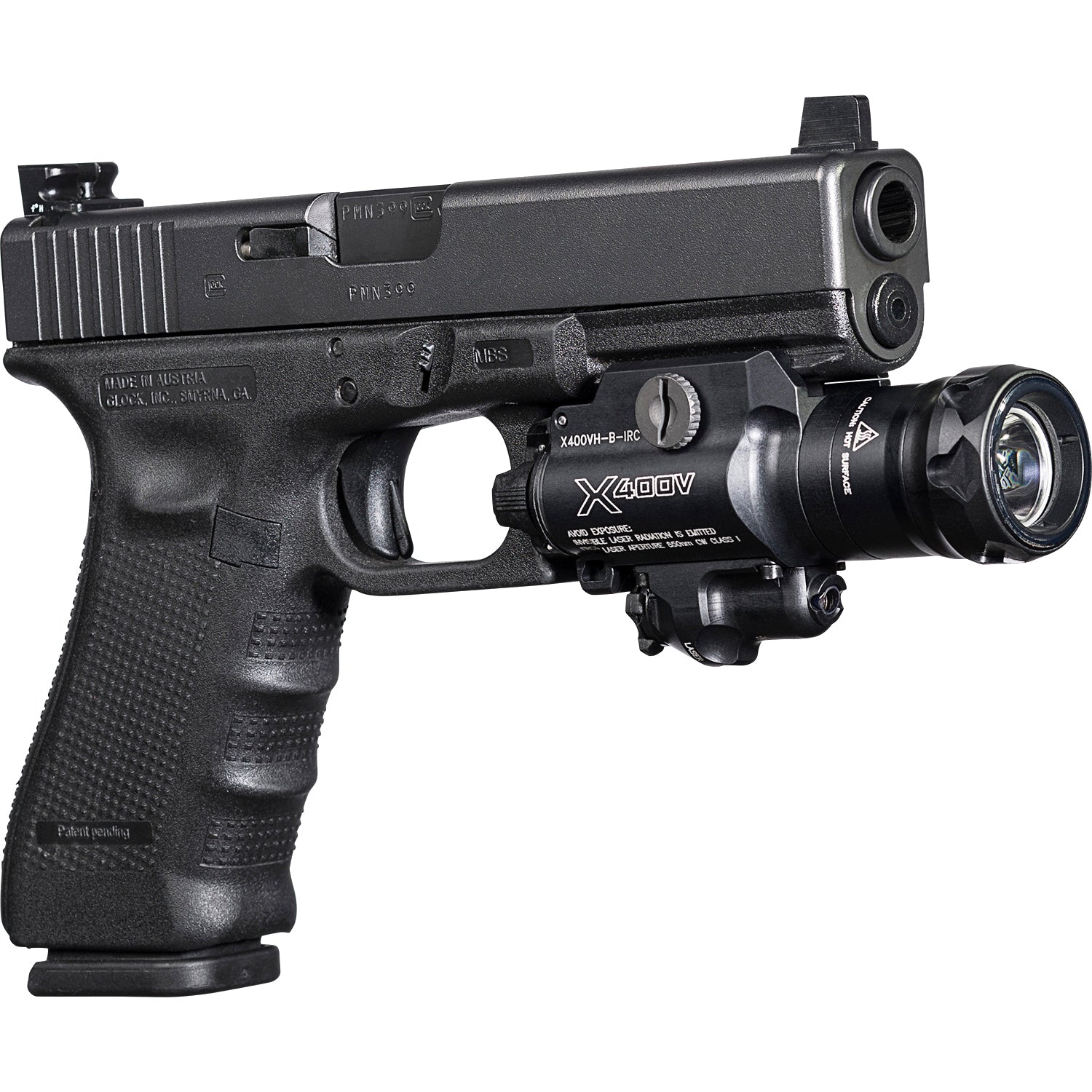 SureFire X400VH - 350 Lumens White Light & Infrared Laser - Fits MasterFire Holsters